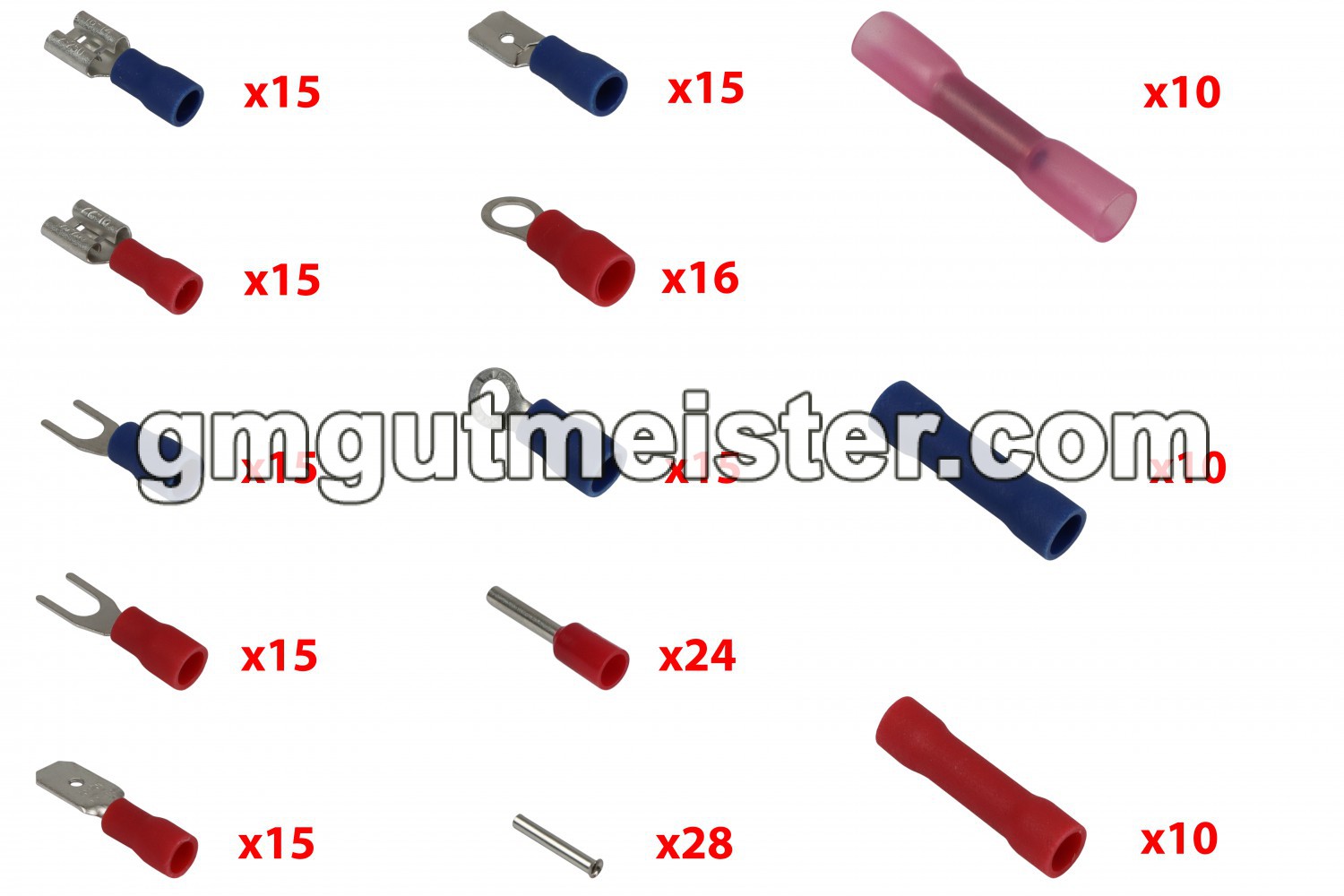 ЩИПЦІ ОБЖИМНІ ДЛЯ ЗНЯТТЯ ІЗОЛЯЦІЇ З ПРОВОДІВ (СТРИПЕР) GUT MECHANIC 0.2-6MM² (З НАБОРОМ ХОМУТІВ, ГІЛЬЗ ТА НАКОНЕЧНИКІВ) CIS00026 - фото 3